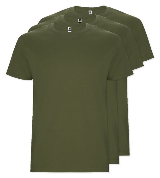 Pack of 30 Roly Workwear CA6681 - STAFFORD Tubular short-sleeved t-shirt in adult sizes and with side seams in kid's sizes