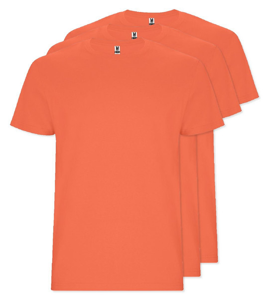 Pack of 30 Roly Workwear CA6681 - STAFFORD Tubular short-sleeved t-shirt in adult sizes and with side seams in kid's sizes