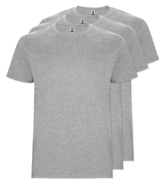 Pack of 30 Roly Workwear CA6681 - STAFFORD Tubular short-sleeved t-shirt in adult sizes and with side seams in kid's sizes