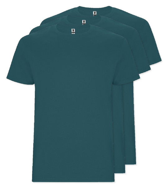 Pack of 30 Roly Workwear CA6681 - STAFFORD Tubular short-sleeved t-shirt in adult sizes and with side seams in kid's sizes