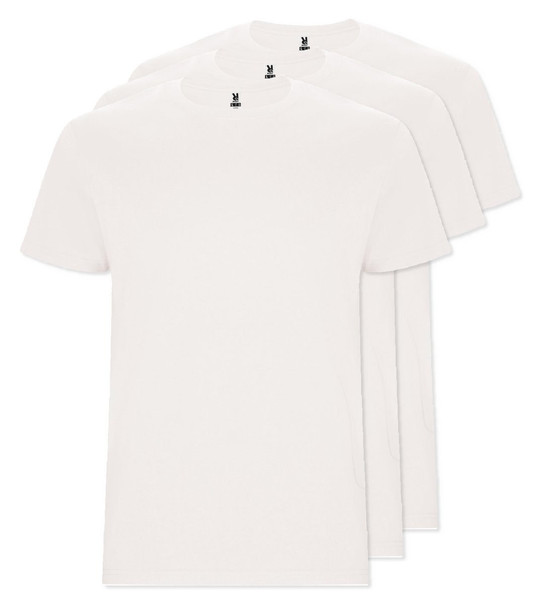 Pack of 30 Roly Workwear CA6681 - STAFFORD Tubular short-sleeved t-shirt in adult sizes and with side seams in kid's sizes