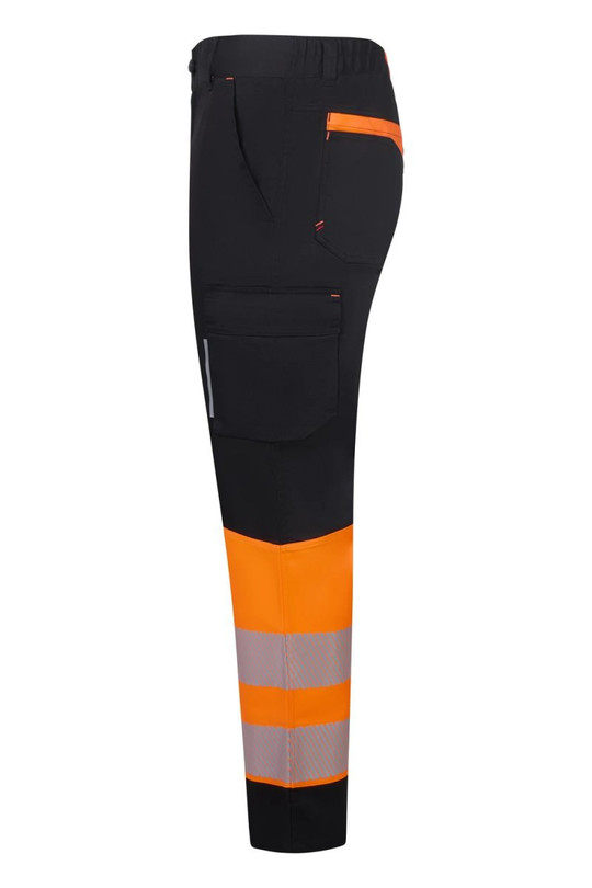 Velilla 303032S - Two-tone recycled stretch trousers with segmented tape