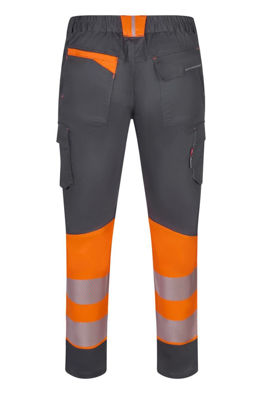 Velilla 303032S - Two-tone recycled stretch trousers with segmented tape