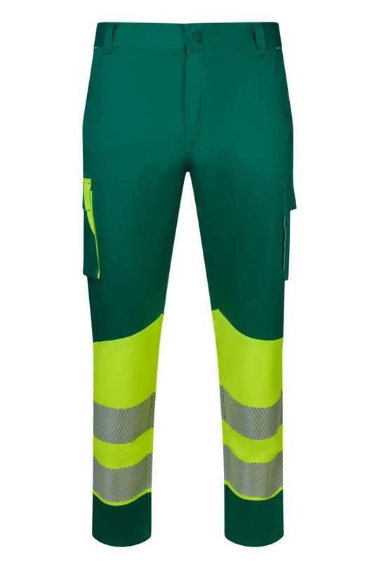 Velilla 303032S - Two-tone recycled stretch trousers with segmented tape