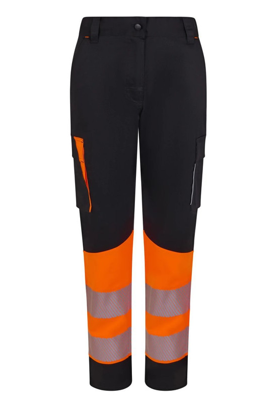 Velilla 303032SW - Women’s two-tone recycled stretch trousers with segmented tape