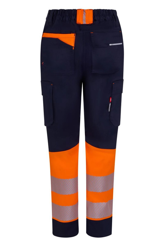 Velilla 303032SW - Women’s two-tone recycled stretch trousers with segmented tape