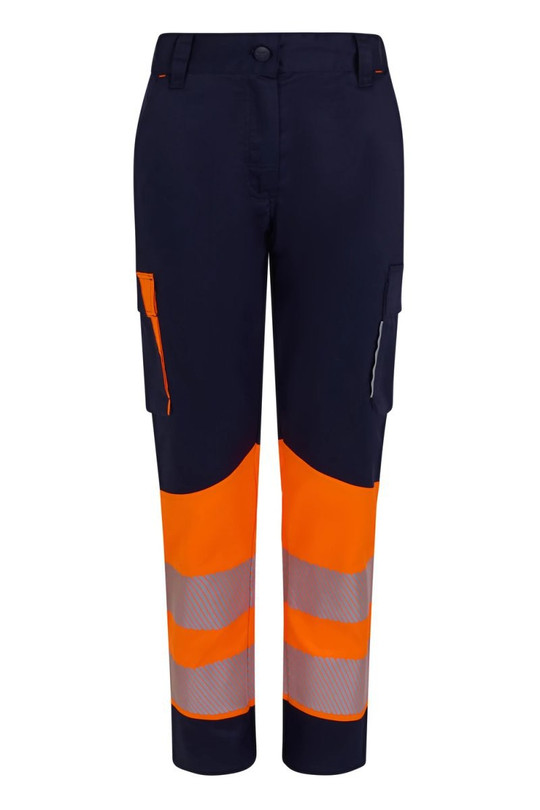 Velilla 303032SW - Women’s two-tone recycled stretch trousers with segmented tape