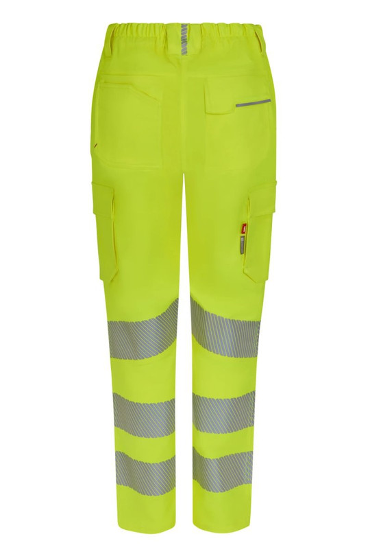 Velilla 303031SW - Hose aus recyceltem Stretchgewebe mit segmentiertem Streifen für Damen