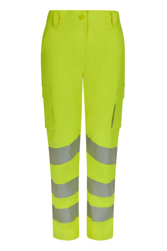 Velilla 303031SW - Hose aus recyceltem Stretchgewebe mit segmentiertem Streifen für Damen