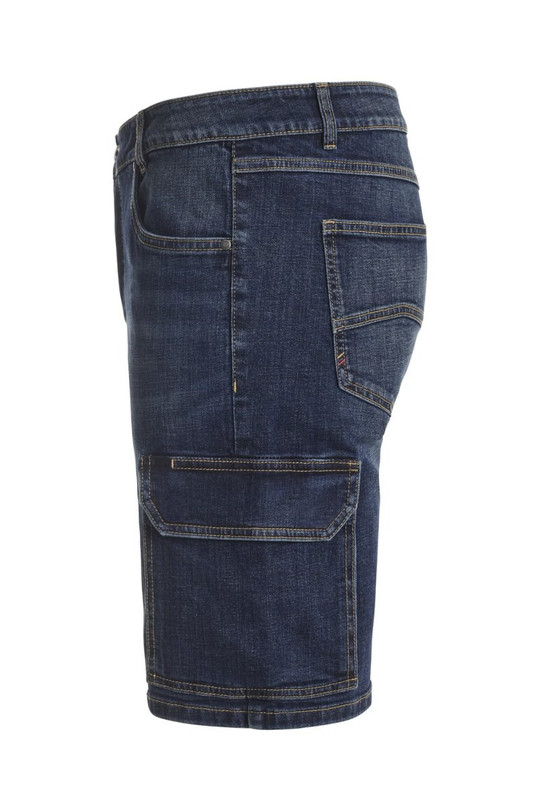 Velilla 103049S - Stretch multi-pocket denim Bermuda shorts