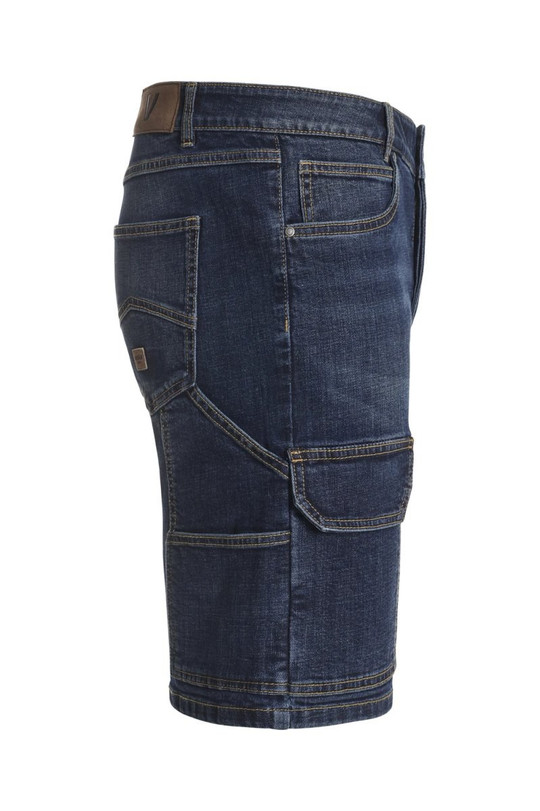 Velilla 103049S - Stretch multi-pocket denim Bermuda shorts