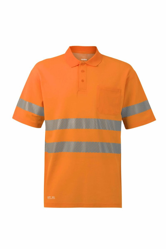 Velilla 305542 - Short-sleeve cotton polo shirt with segmented tape