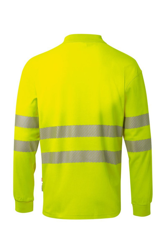 Velilla 305544 - Long-sleeve cotton polo shirt with segmented tape