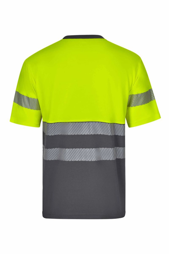 Velilla 305643 - Short-sleeve two-tone cotton T-shirt with segmented tape