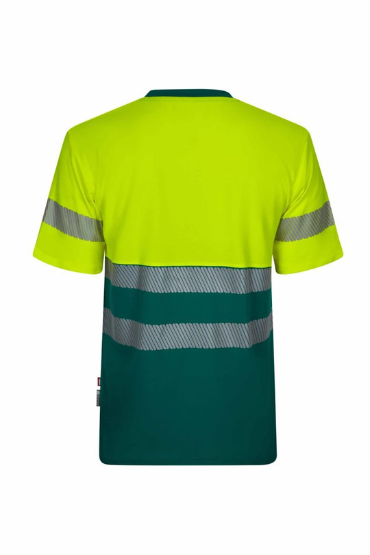 Velilla 305643 - Short-sleeve two-tone cotton T-shirt with segmented tape