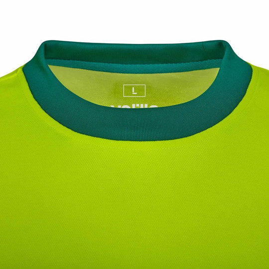 Velilla 305645 - Long-sleeve two-tone cotton T-shirt with segmented tape