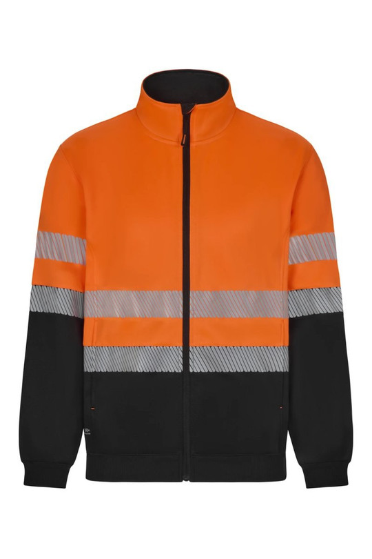 Velilla 305733 - Two-tone recycled full-zip sweatshirt with segmented tape