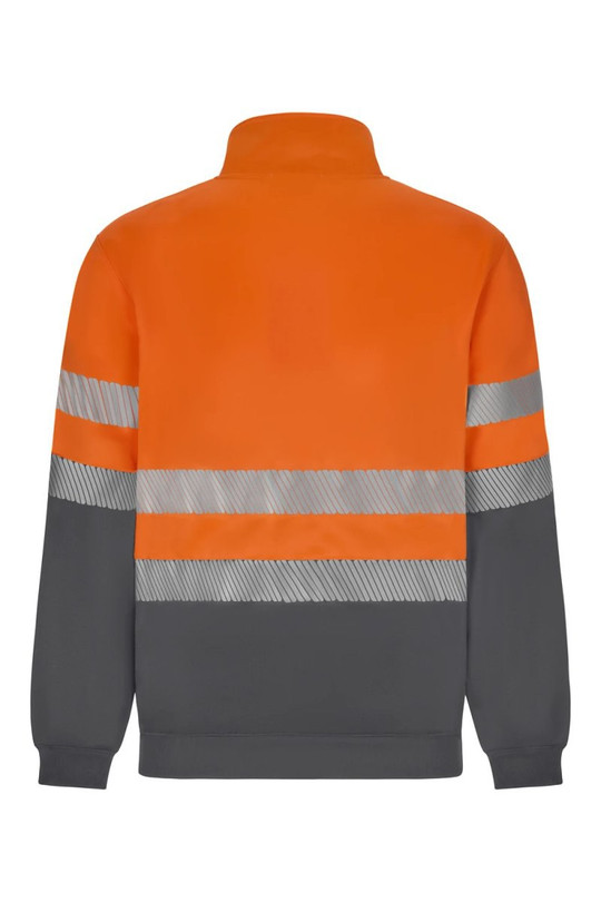 Velilla 305733 - Two-tone recycled full-zip sweatshirt with segmented tape