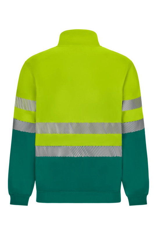 Velilla 305733 - Two-tone recycled full-zip sweatshirt with segmented tape