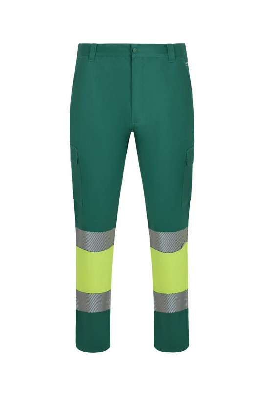 Velilla 303033 - Recycelte zweifarbige Hose mit segmentiertem Streifen