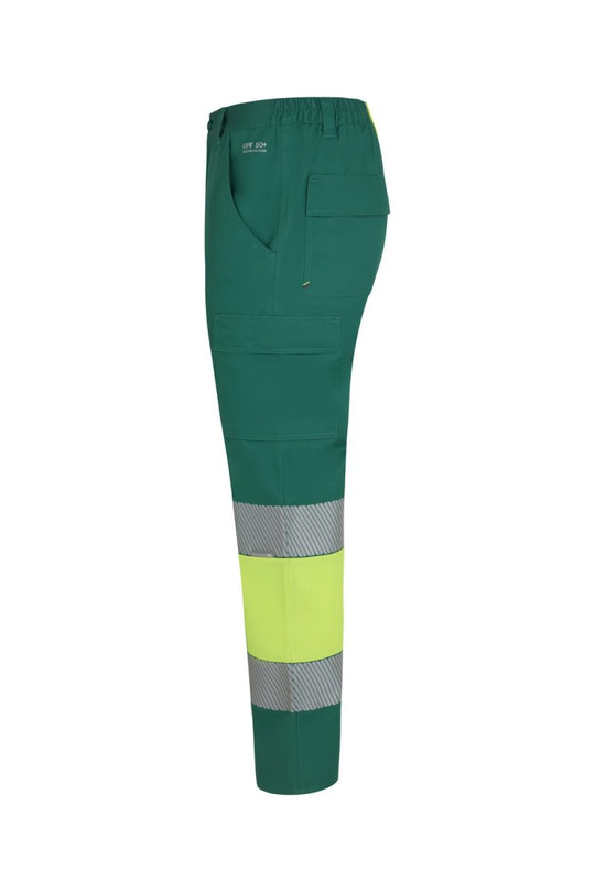 Velilla 303033 - Recycelte zweifarbige Hose mit segmentiertem Streifen
