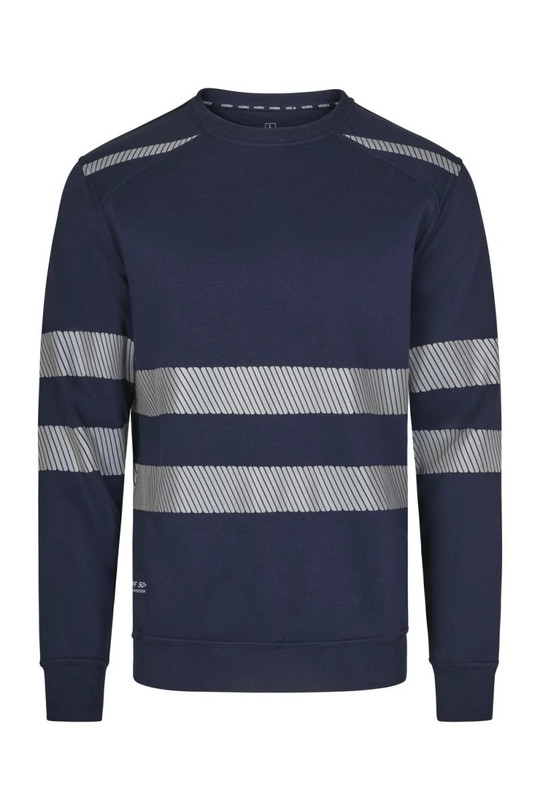 Velilla 355701 - Round neck sweatshirt with segmented  tape