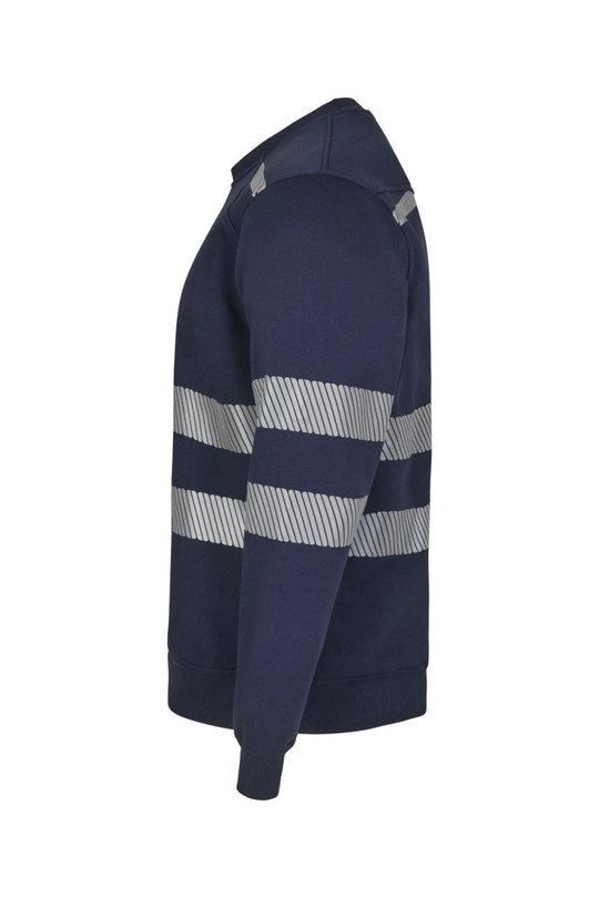 Velilla 355701 - Round neck sweatshirt with segmented  tape