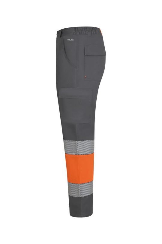 Velilla F303033 - Two-tone recycled trousers with lining and segmented tape