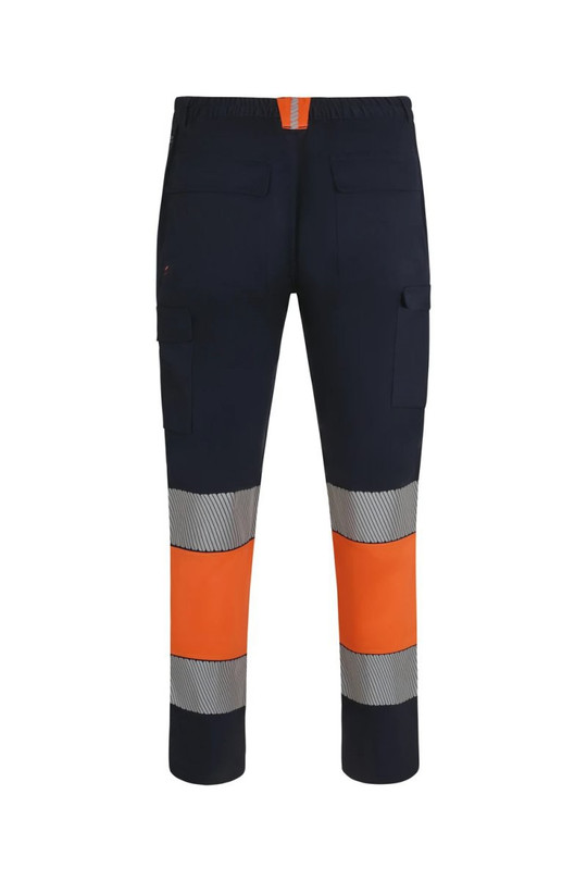 Velilla F303033 - Two-tone recycled trousers with lining and segmented tape