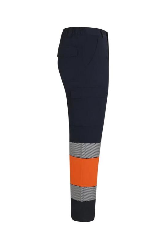 Velilla F303033 - Two-tone recycled trousers with lining and segmented tape