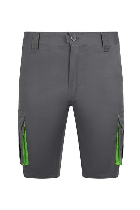 Velilla 103034S - Two-Tone Multi-Pocket Stretch Bermuda Shorts