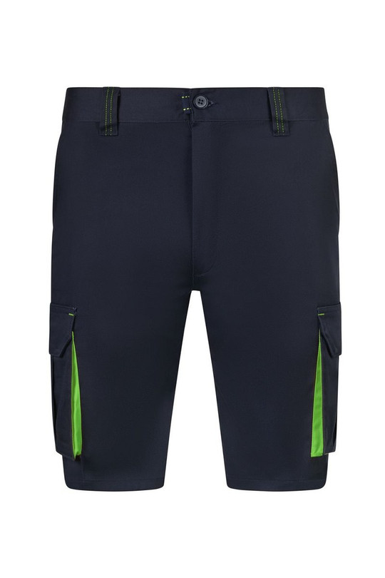 Velilla 103034S - Two-Tone Multi-Pocket Stretch Bermuda Shorts