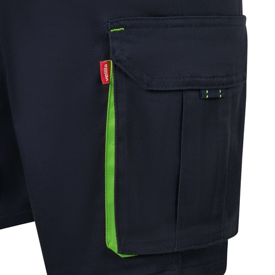 Velilla 103034S - Two-Tone Multi-Pocket Stretch Bermuda Shorts