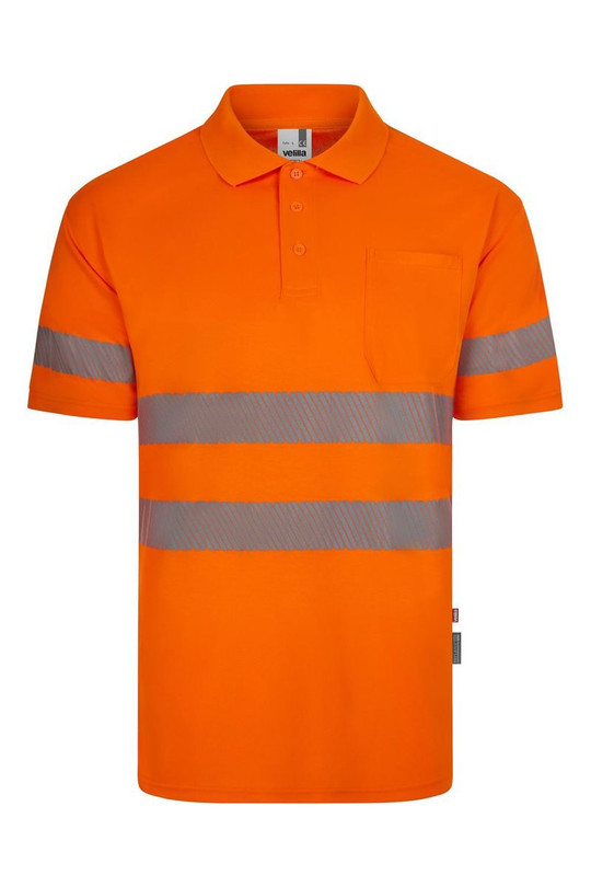 Velilla 305532 - Short sleeve recycled polyester polo shirt with segmented tape