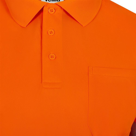 Velilla 305532 - Short sleeve recycled polyester polo shirt with segmented tape