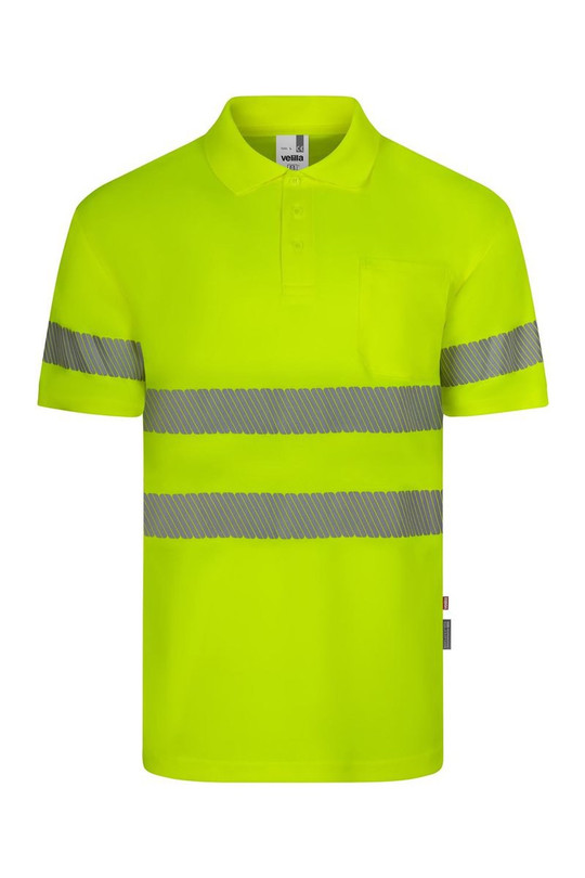 Velilla 305532 - Short sleeve recycled polyester polo shirt with segmented tape