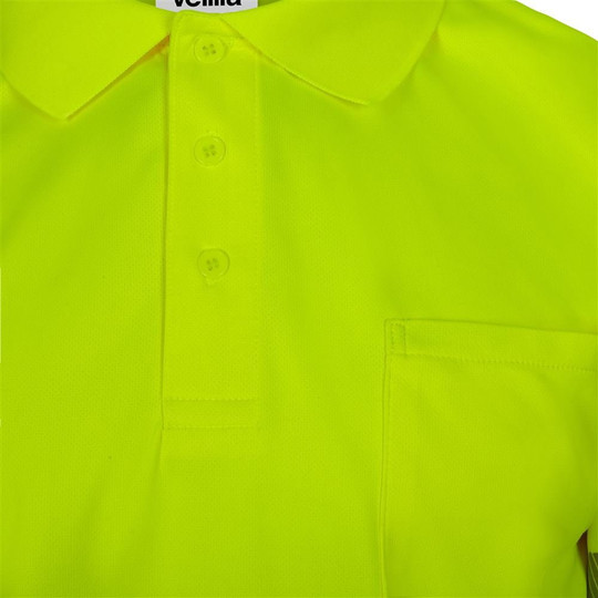Velilla 305532 - Short sleeve recycled polyester polo shirt with segmented tape