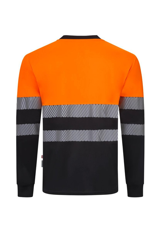 Velilla 305635 - Long sleeve two-tone recycled polyester T-shirt with segmented tape