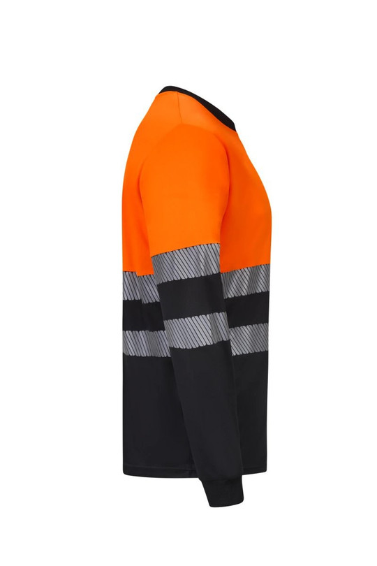 Velilla 305635 - Long sleeve two-tone recycled polyester T-shirt with segmented tape