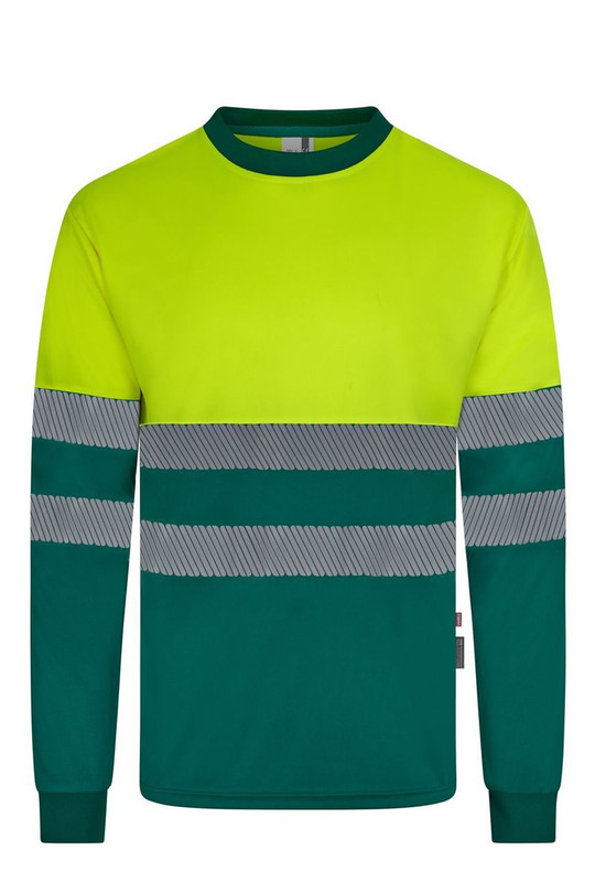 Velilla 305635 - Long sleeve two-tone recycled polyester T-shirt with segmented tape