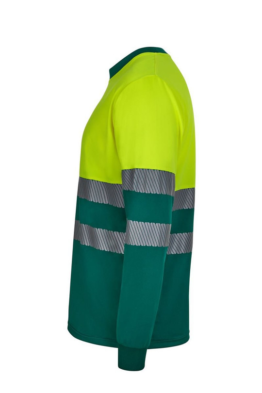 Velilla 305635 - Long sleeve two-tone recycled polyester T-shirt with segmented tape