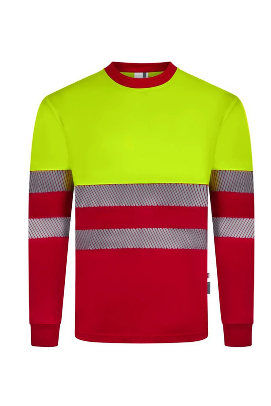 Velilla 305635 - Long sleeve two-tone recycled polyester T-shirt with segmented tape