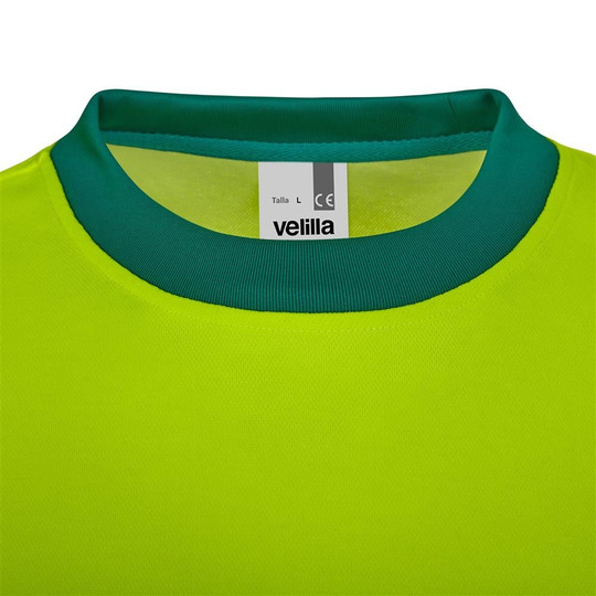 Velilla 305619 - Long sleeve two-tone cotton T-shirt with segmented tape