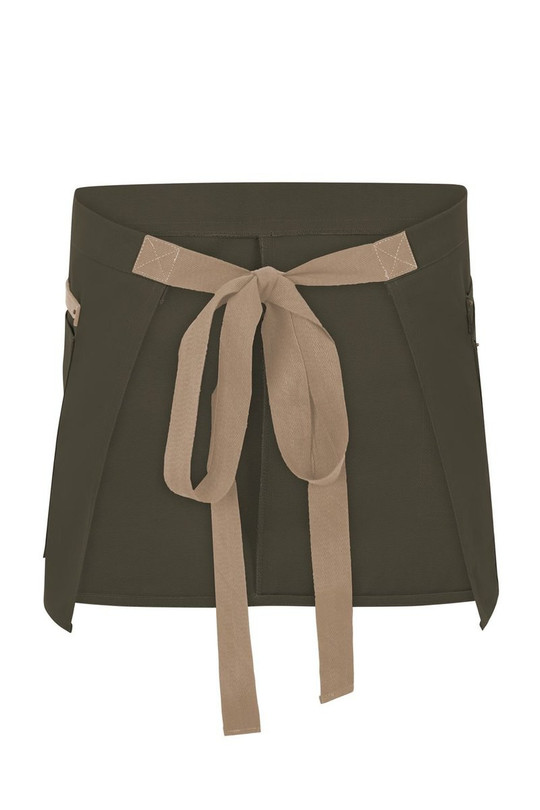 Velilla 404221B - Kurze Schürze aus zweifarbigem Canvas
