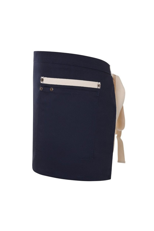 Velilla 404221B - Two-Tone Canvas short Apron