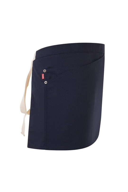 Velilla 404221B - Two-Tone Canvas short Apron