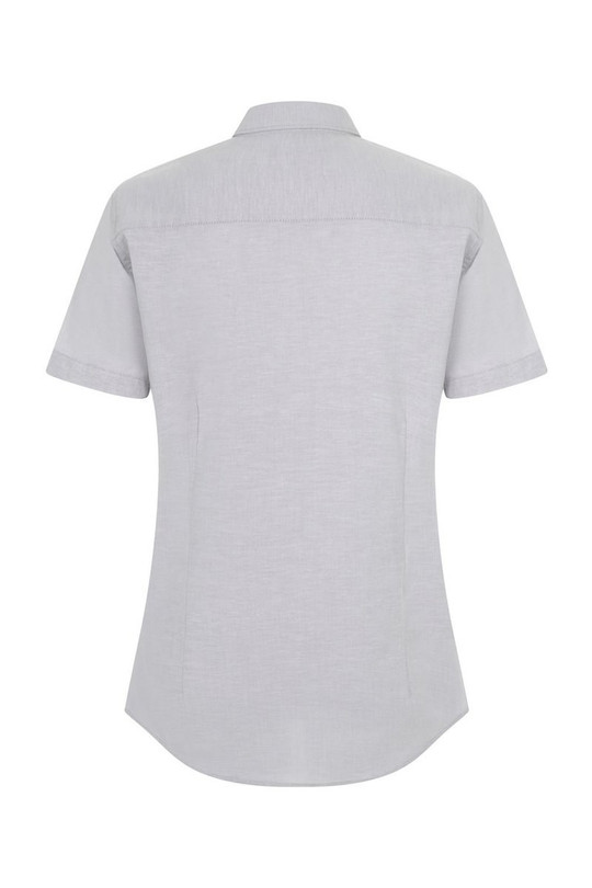 Velilla 405025S - Stretch-Oxford-Hemd mit kurzen Ärmeln für Damen