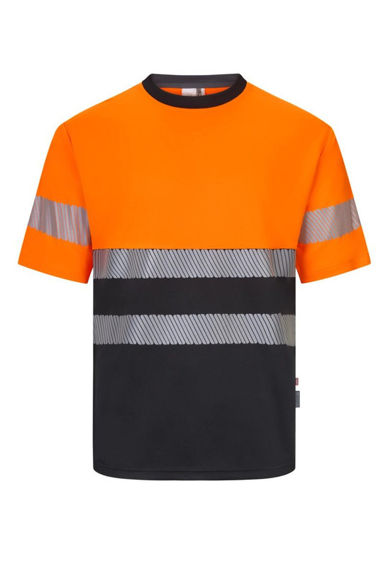 Velilla 305633 - Kortærmet T-shirt i tofarvet genanvendt polyester med segmenteret tape