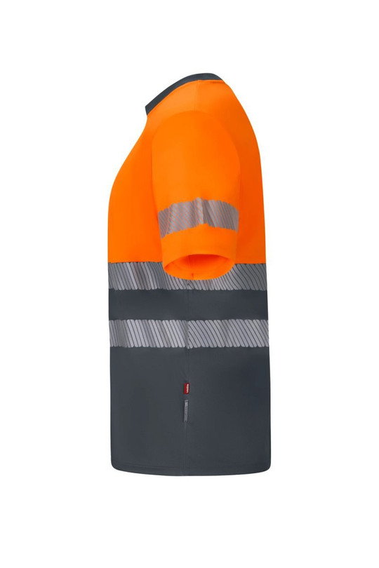 Velilla 305633 - Zweifarbiges Shirt aus recyceltes Polyester mit kurzen Ärmeln und segmentierten Streifen