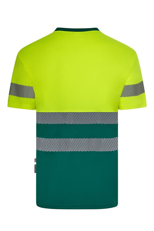 Velilla 305633 - Short sleeve two-tone recycled polyester T-shirt with segmented tape